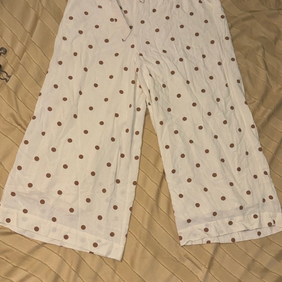 Polka Dot mid Calf Romper - Picture 2 of 5